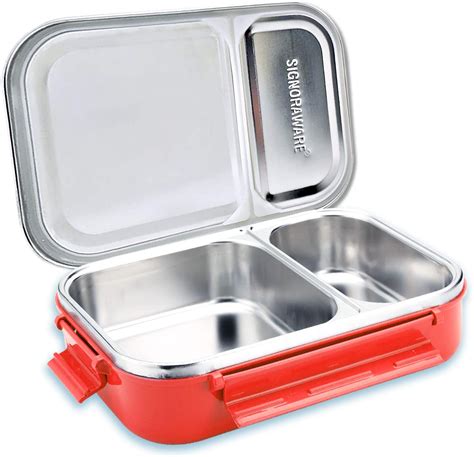 signoraware stainless steel bento lunch box|All Steel Lunch Box .